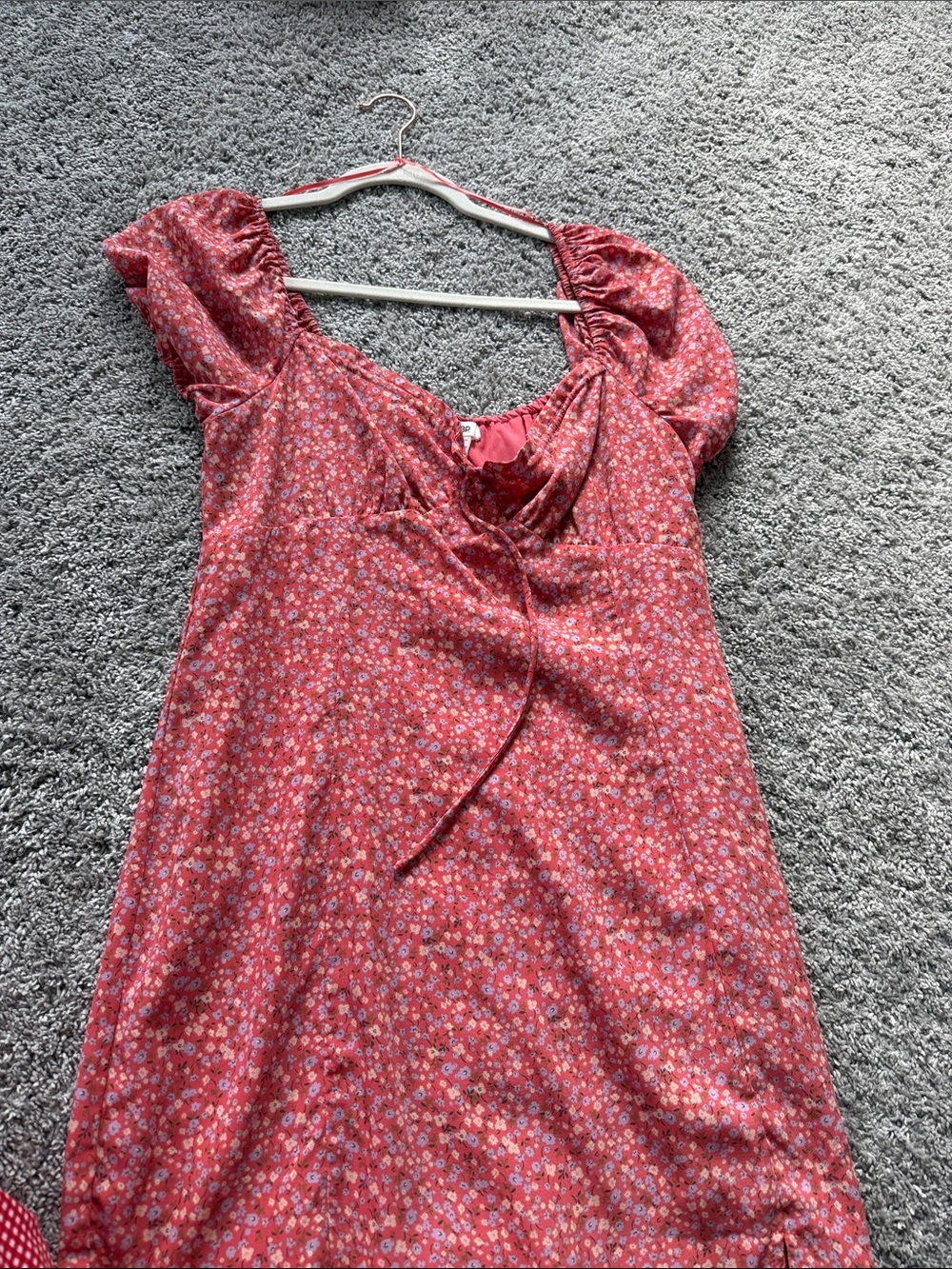 bp Red Floral Mini Dress